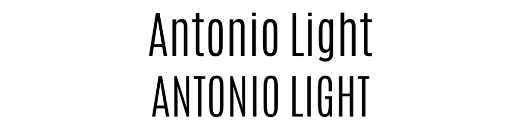 Antonio Light Canva Font