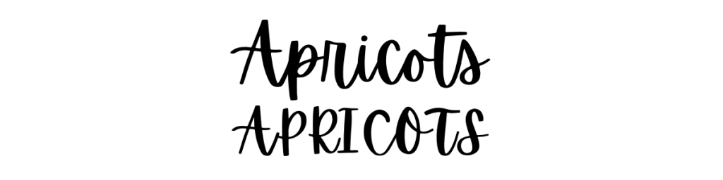 Apricots Canva Font