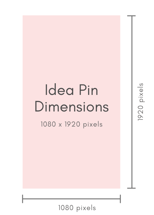 Idea pin size and dimensions