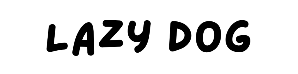 Lazy Dog Canva Font