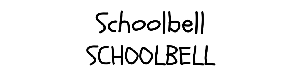 Schoolbell Canva Font