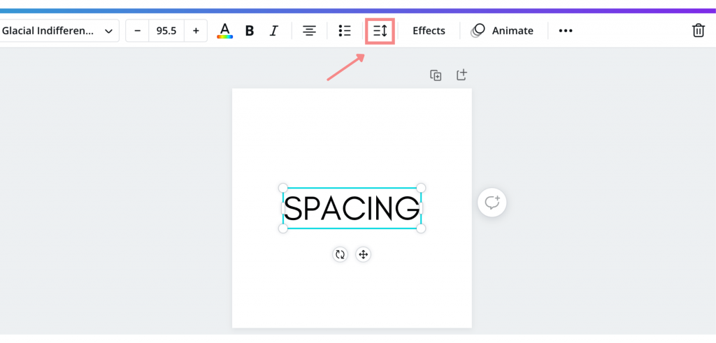 How to space fonts in Canva