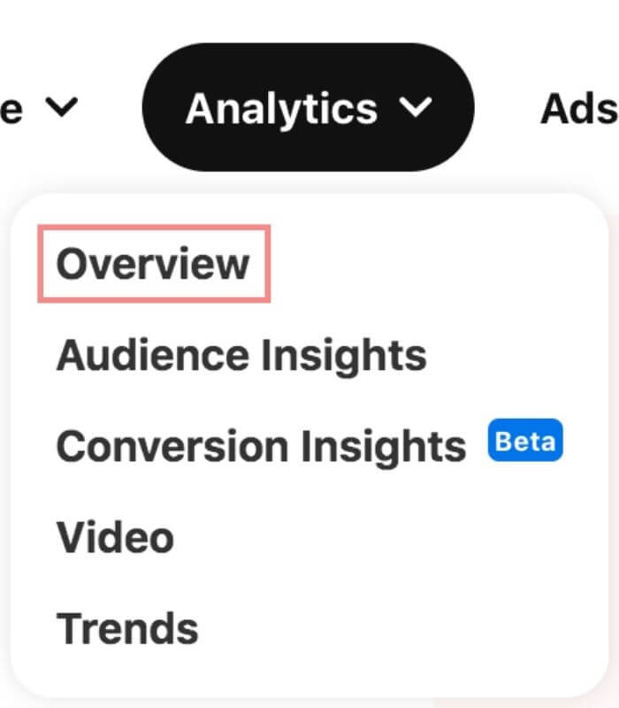 Pinterest analytics overview