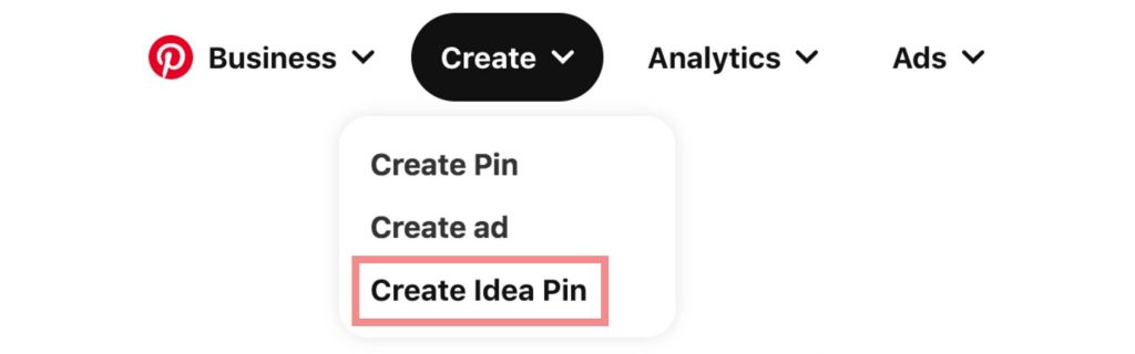 create Idea pin desktop