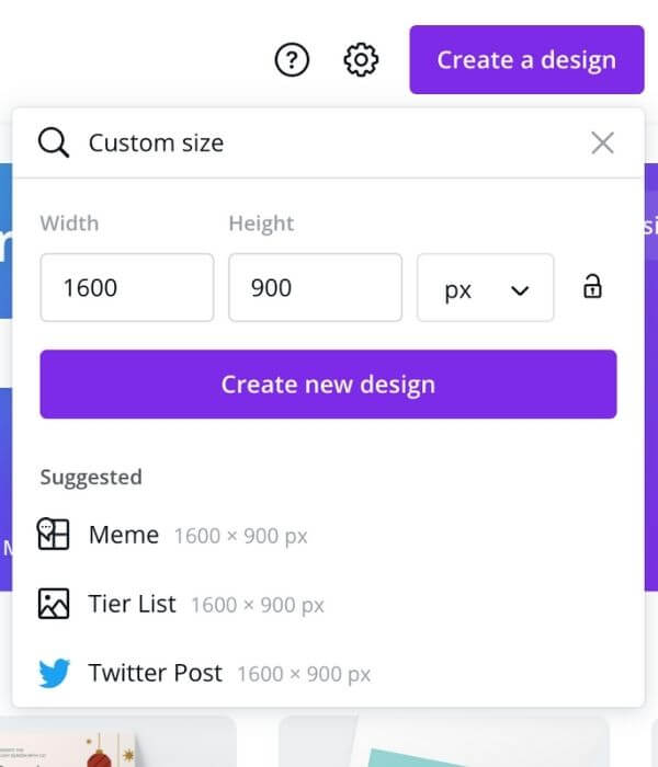 example Canva Pinterest profile cover dimensions