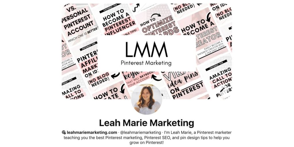 LMM Pinterest profile