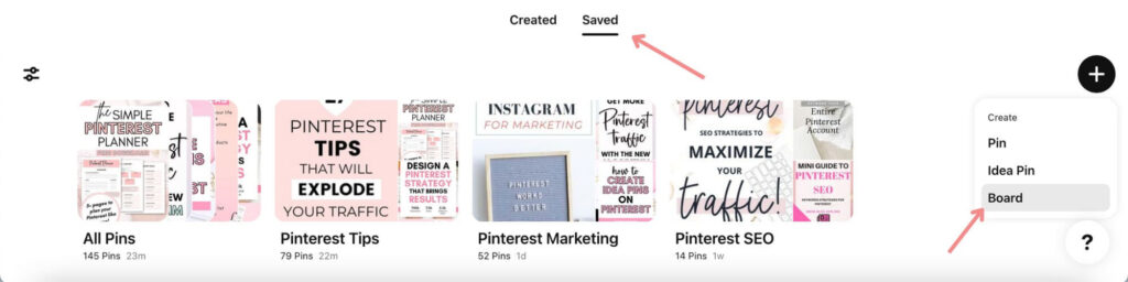 how to create a board on Pinterest